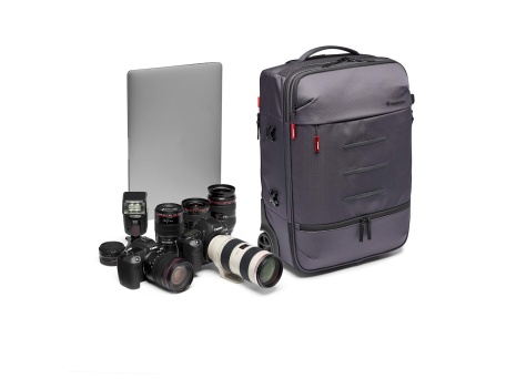 Camera Trolley Case Backpack Camera Bag with wheel Draw-Bar Box for Sony Canon 
