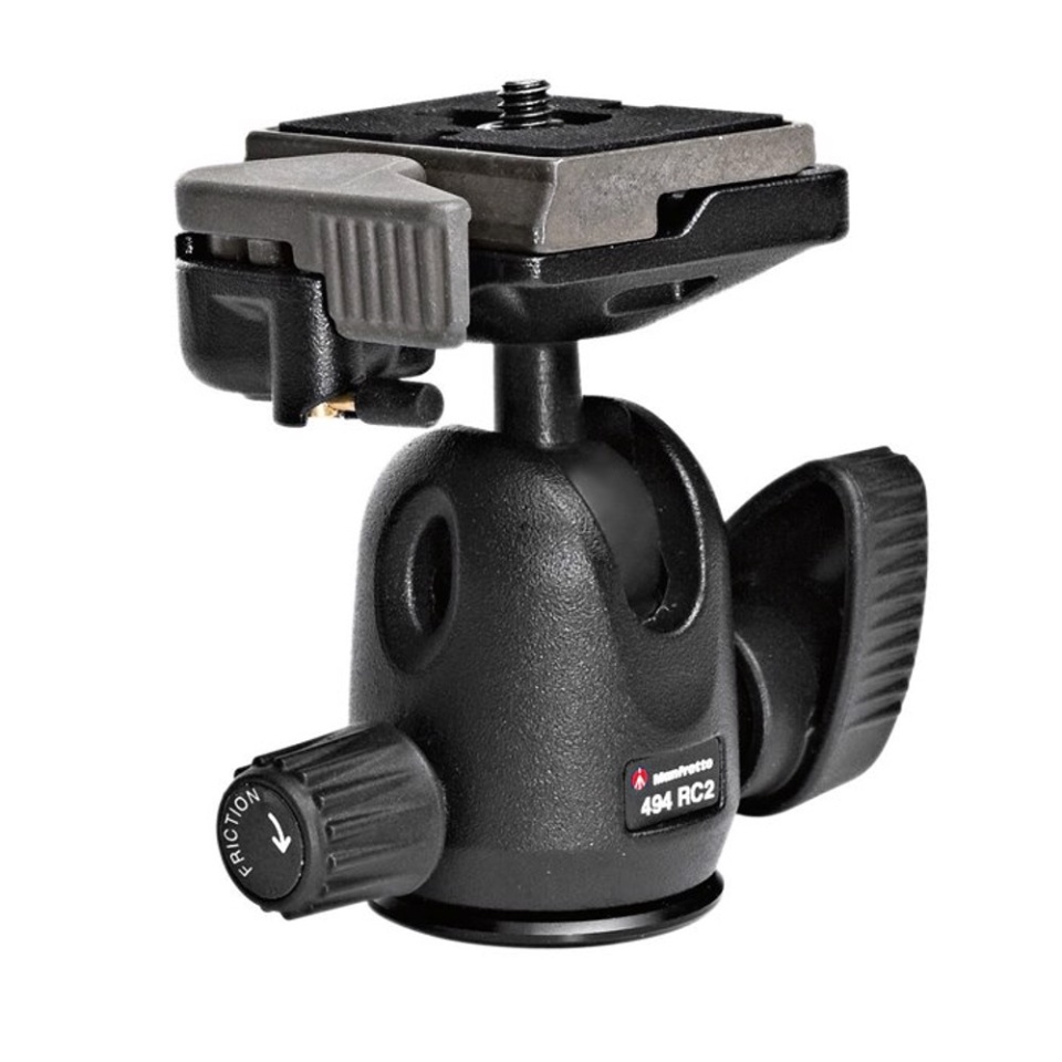 Flexible Action Cam Tripod with Quick-Release Plate & Ball Head for GoPro &  More
