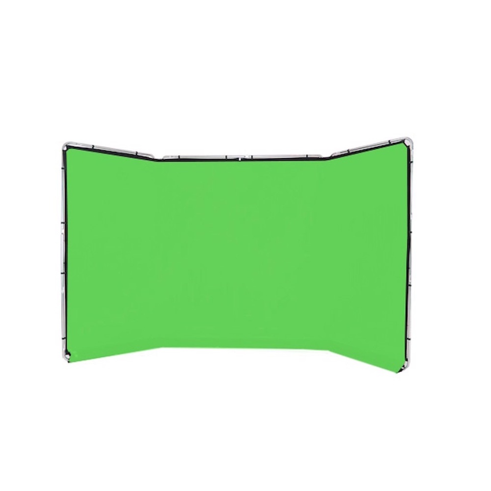 Green Screen Roll-up Backdrop Freestanding ideal for Video Recording inc Bag 