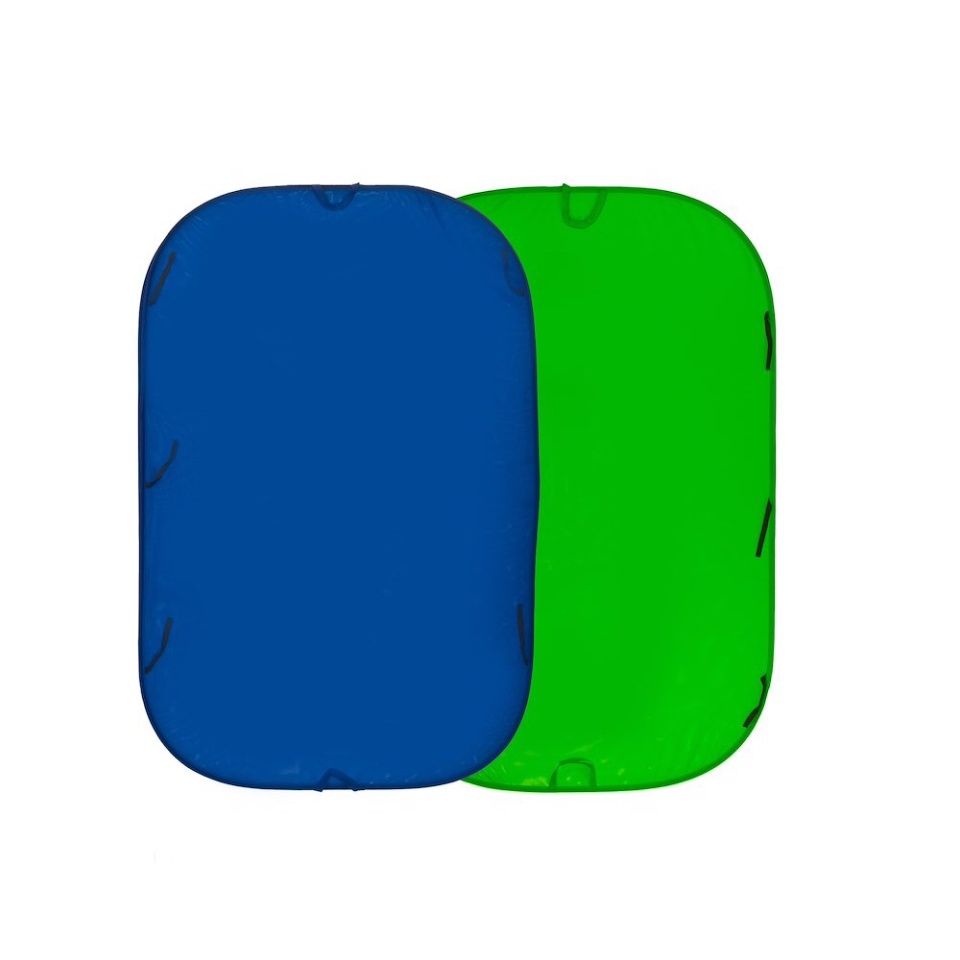 クロマキー背景 折たたみ式 1.8x2.1mブルー/グリーン - LL LC5987