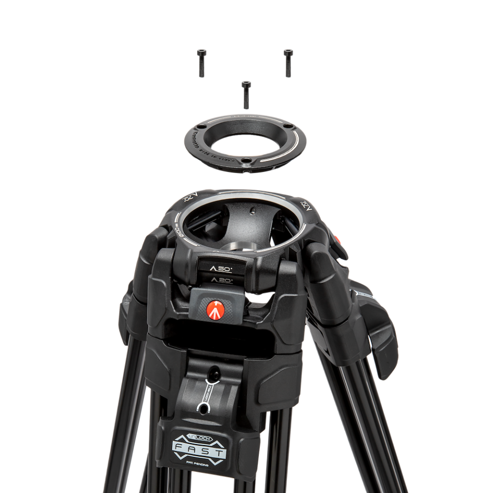 Manfrotto Kit Trépied Twin MS + Rotule video 504X + Sac