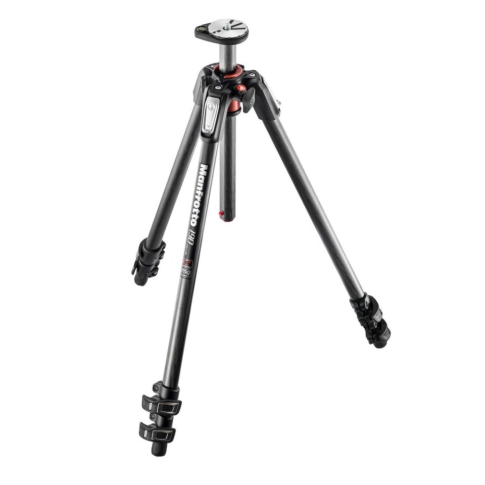 manfrotto190３段カーボン三脚