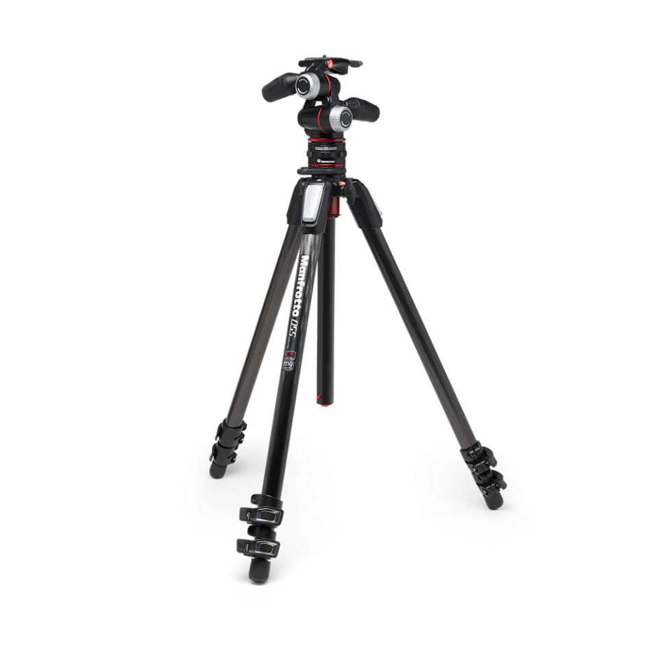055 Carbon 3-Section Tripod with 3-Way Head + MOVE