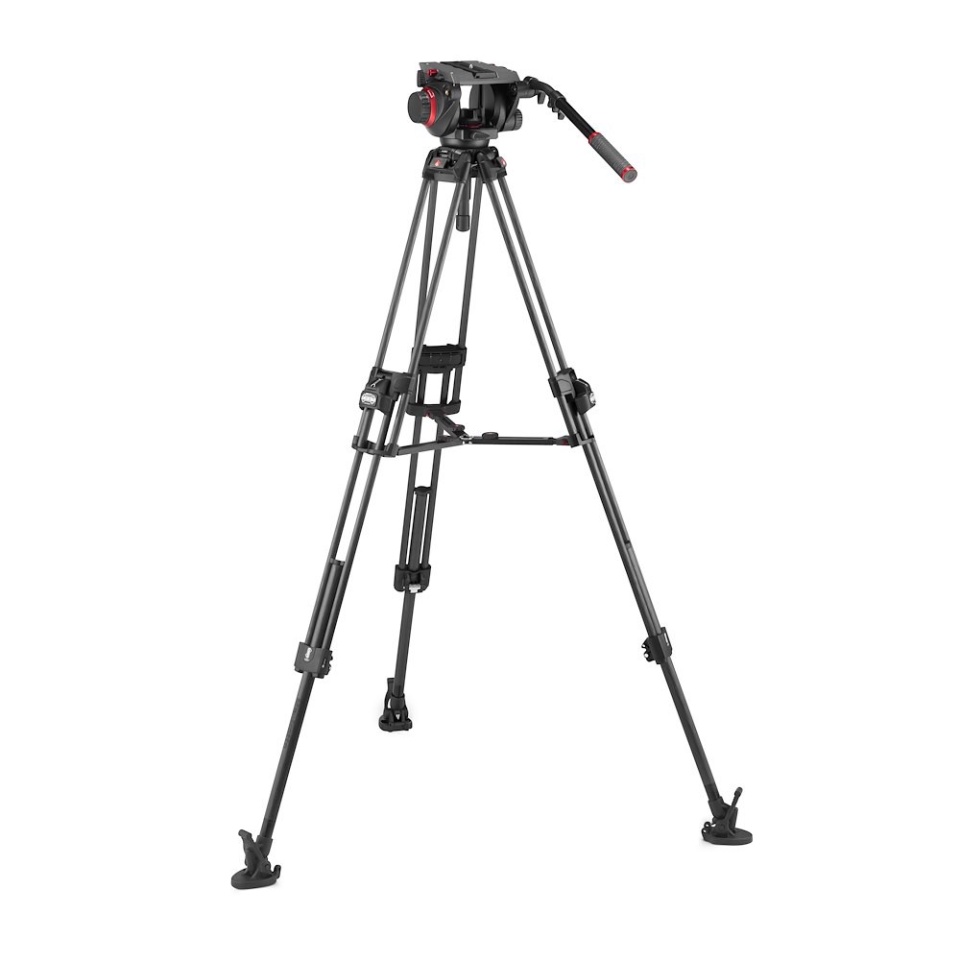 Manfrotto 509 Video Head with 645 Fast Twin Carbon Tripod - MVK509TWINFCUS