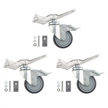 Avenger Avenger Braked Wheel Set of 3 fits 20mmx20mm & 25mmx25mm CS A9000N