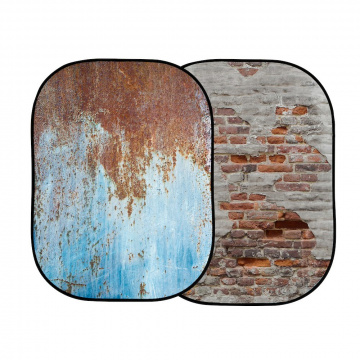 LL LB5713 Urban Background Rusty Metal Plaster Wall main