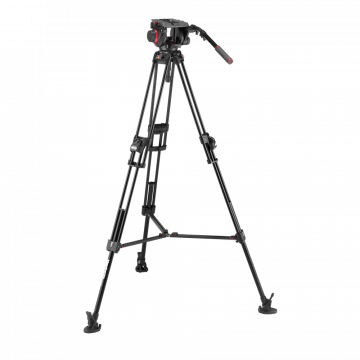 Manfrotto Manfrotto 509 Pro Video Head with 645 Fast Twin Alu Tripod MVK509TWINFA
