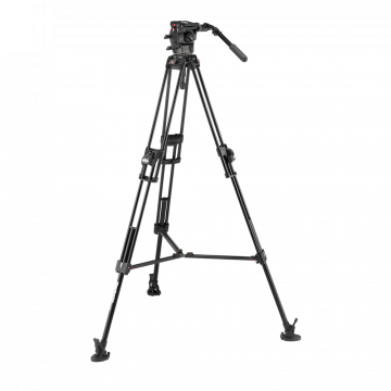 Manfrotto Manfrotto 526 Pro Video Head with 645 Fast Twin Alu Tripod MVK526TWINFA