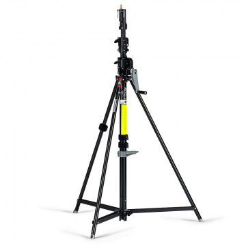 Manfrotto Geared Wind Up Stand Safety Release Black Chrome 087NWB