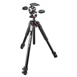 カメラ三脚　MODEL #055 MANFROTTO　カメラスタンド　一眼レフ 055 Aluminum 3-Section Tripod Kit with 3-Way Head - MK055XPRO3-3W