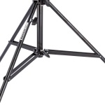 Manfrotto Black chrome plated 3-Section steel stand 007BSU