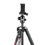 Photo tripod Manfrotto Element MII Mobile BT Alu red MKELMII4RMB BH close up clamp BT