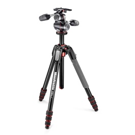 限定 190Go!ｱﾙﾐﾆｳﾑ三脚4段+3WAY雲台ｷｯﾄ - Manfrotto