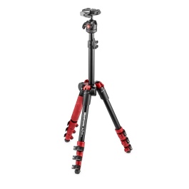 BeFree One Aluminium Travel Tripod with Head, red - Manfrotto