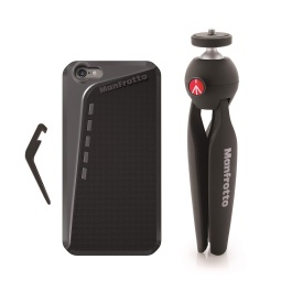 Mini Tripod Black with Universal Smartphone Clamp - MKPIXICLAMP-BK