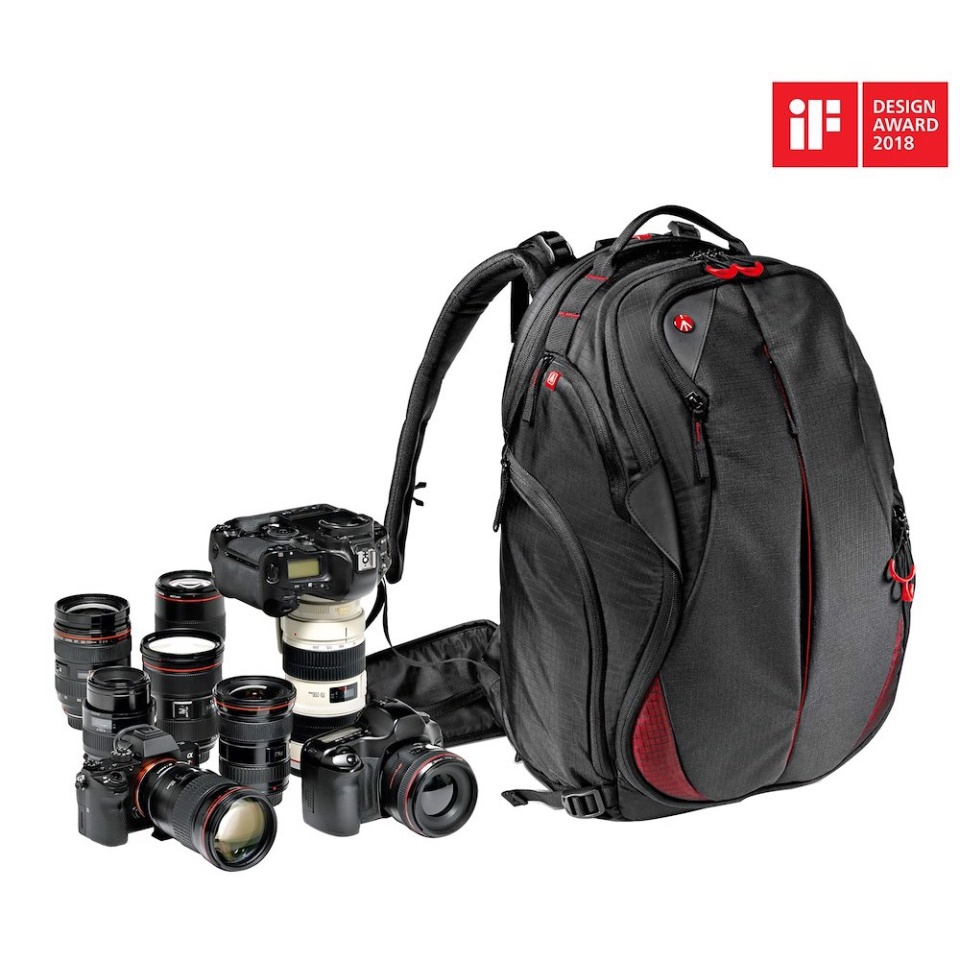 Manfrotto Bumblebee M-30 PL for Mirrorless Reflex and DSLR Cameras with Internal Divider System and Camera Protection System Black with Pocket for 15 PC Professional Photography Camera Bag