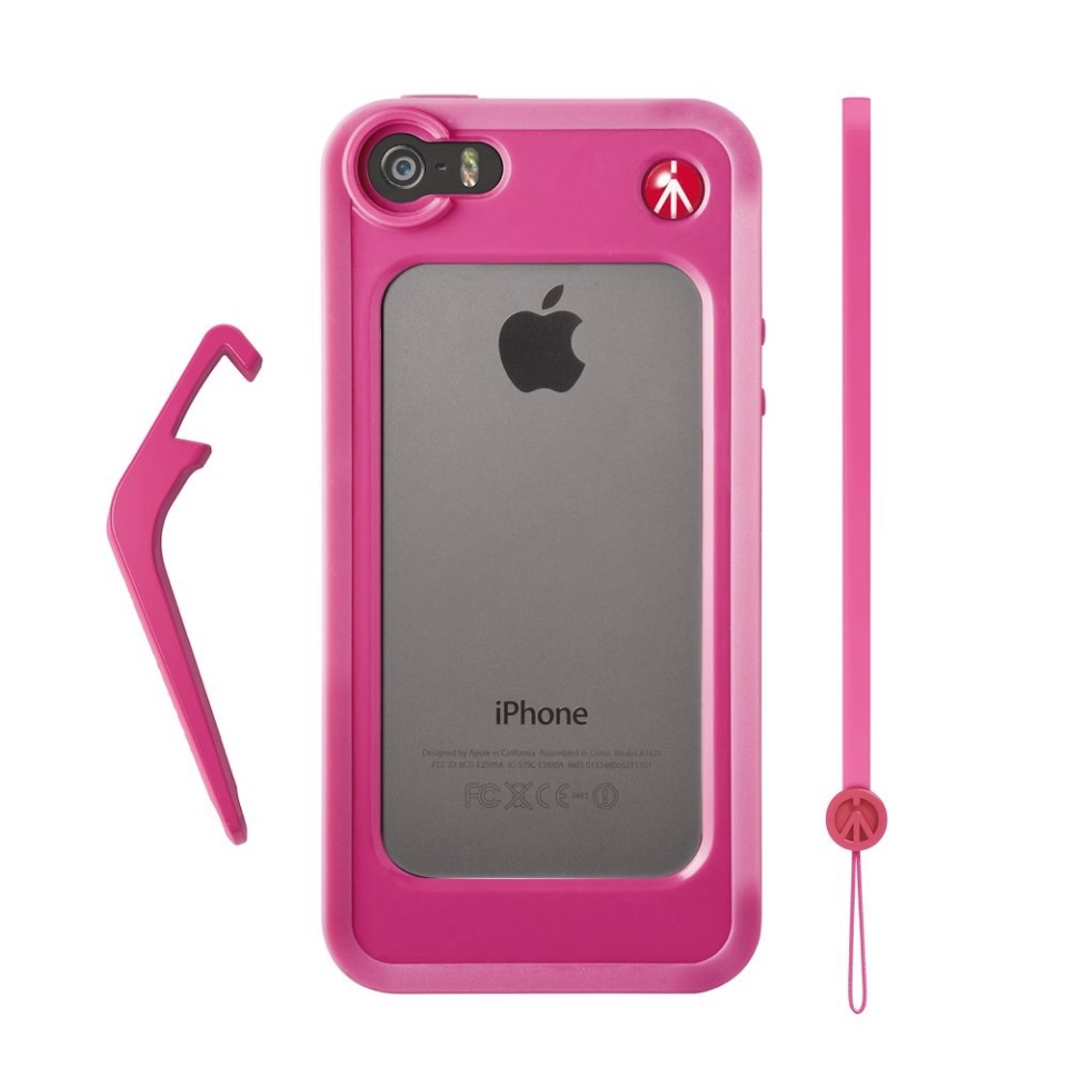 Rationalisatie spijsvertering Overgang Pink Bumper for iPhone 5/5S + kickstand + hand-wrist strap - MCKLYP5S-P |  Manfrotto UK