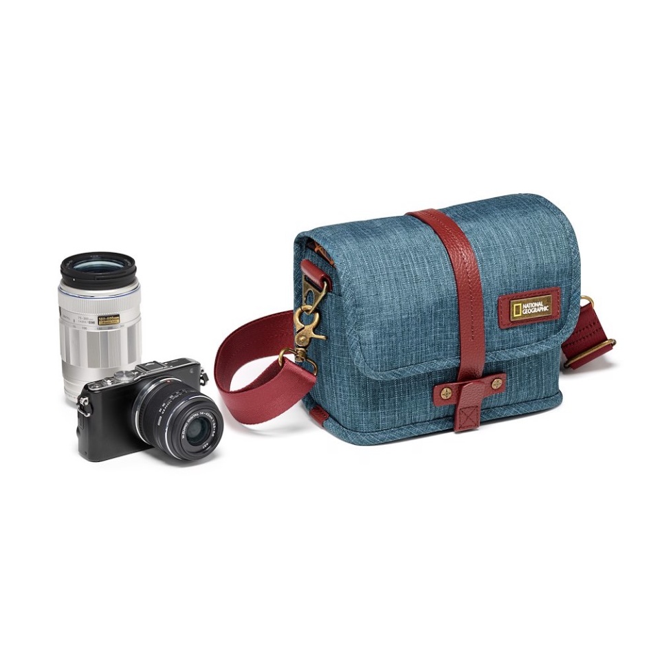 Stylish Summer Leaves Print Camera Backpack to carry a DSLR Camera 1 standard zoom lens