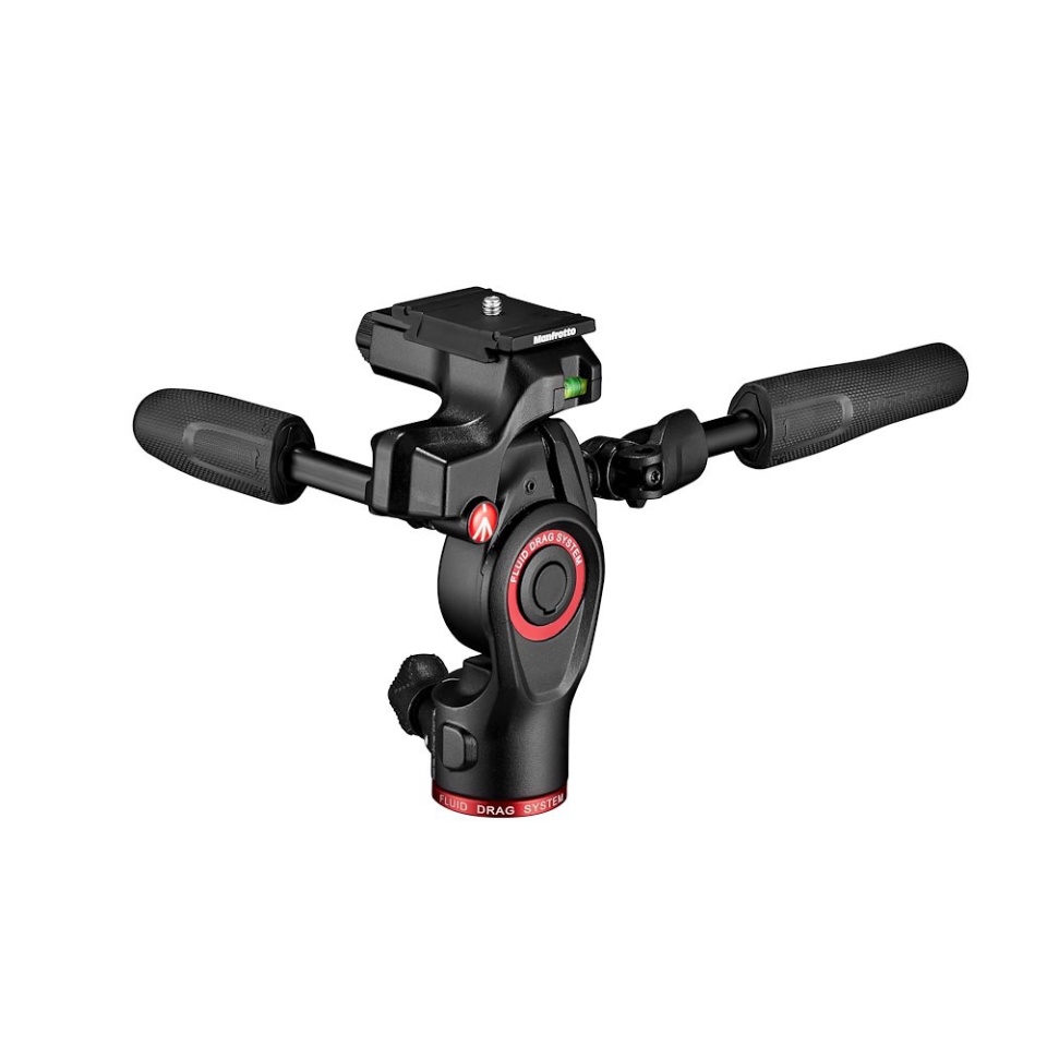 Moman Tripod Fluid Drag Pan Head with Handle and Tabletop Tripod with 360 Degree Camera Ball Head